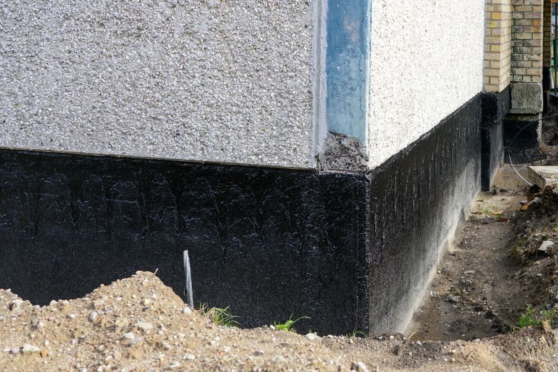 Waterproofing on a Foundation